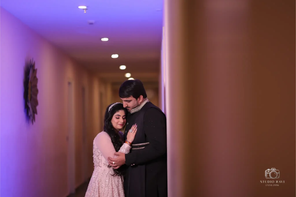 couple in cinematic shoot